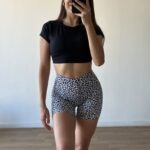 Short animal print Zola